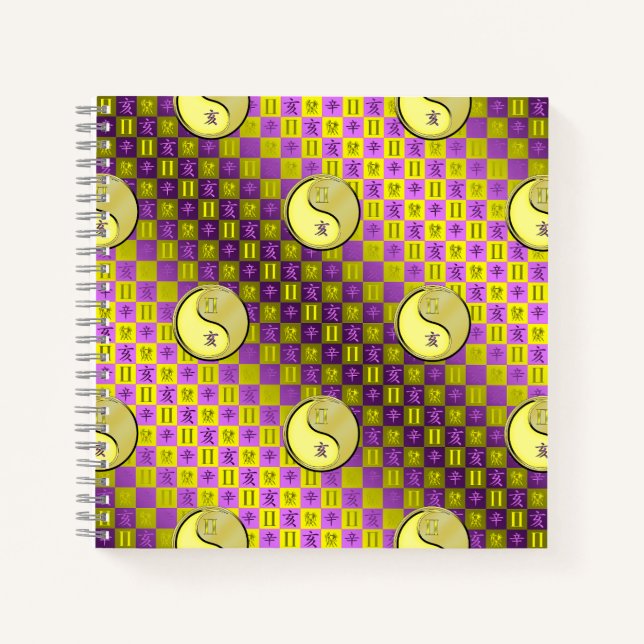 Cuaderno Géminis y Jabalí de Metal (Anverso)