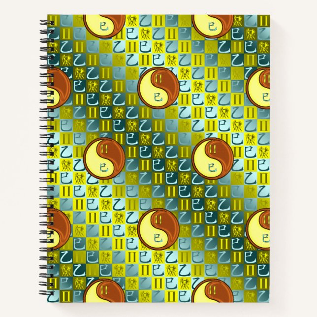 Cuaderno Géminis y Serpiente de Madera (Anverso)