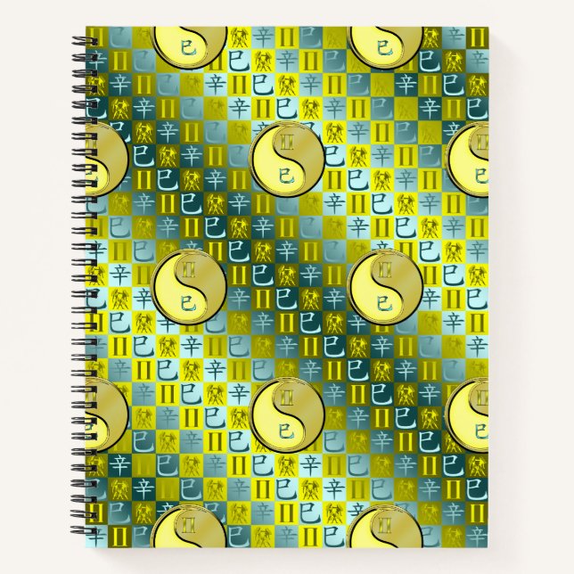 Cuaderno Géminis y Serpiente de Metal (Anverso)