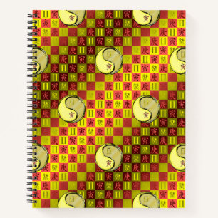 Cuaderno Géminis y Tigre de Metal