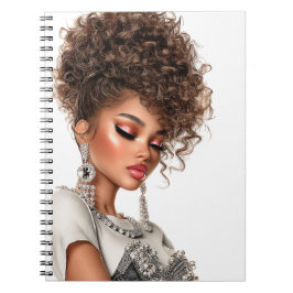 Cuaderno Gemstone Glow Glam Girl Spiral Photo Notebook