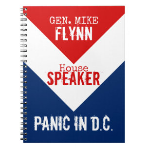 Cuaderno Gen Mike Flynn Presidente del pánico en la Cámara 