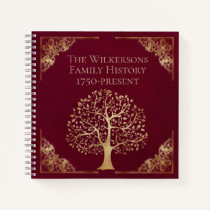 Cuaderno Genealogía de árboles de la familia del oro y de l