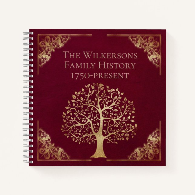 Cuaderno Genealogía de árboles de la familia del oro y de l (Anverso)