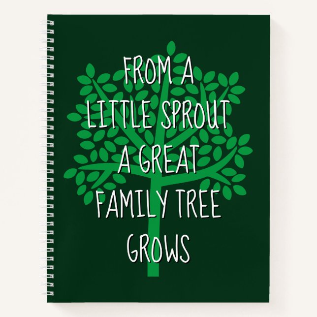 Cuaderno Genealogía De Un Pequeño Sprout (Anverso)
