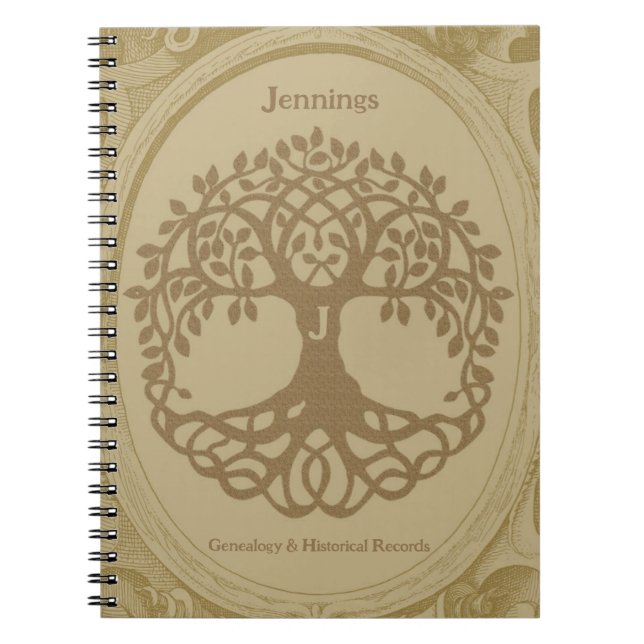 Cuaderno Genealogía Familia Nombre árbol Ancesto Registros  (Frente)