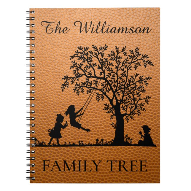 Cuaderno Genealogía Personalizada Árbol Genealógico Antiguo (Frente)