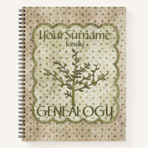 Cuaderno Genealogía verde