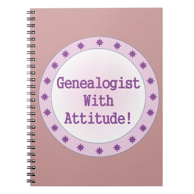 Cuaderno Genealógico Con Portátil De Actitud (Frente)