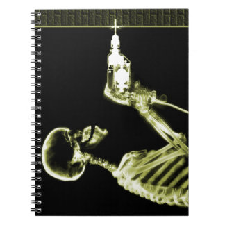 Cuaderno Generador de esqueletos de rayos X amarillos