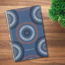 Cuaderno Género Azul Neutral Monogramado Nombre completo