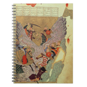 Cuaderno Genghis Khan (c.1162-1227) que lucha a los chinos