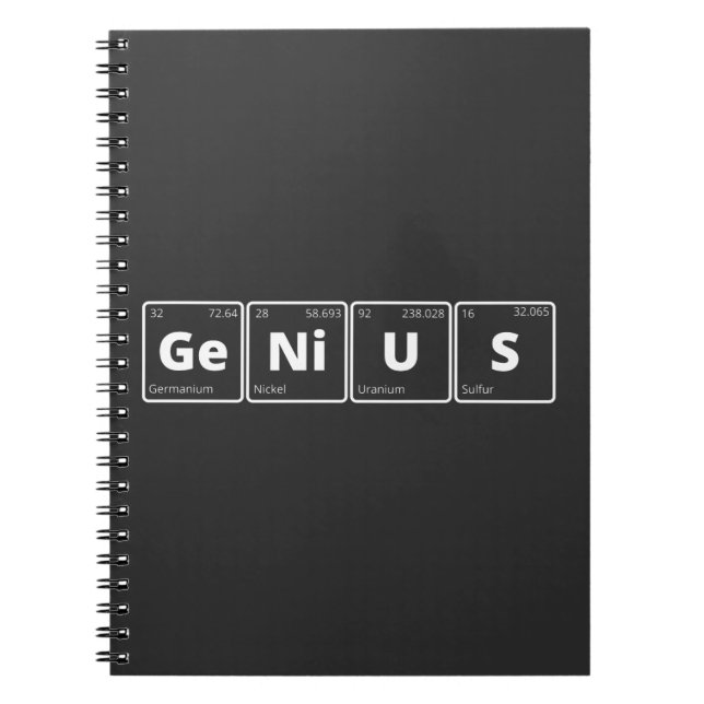 Cuaderno Genio - Tabla periódica (Frente)