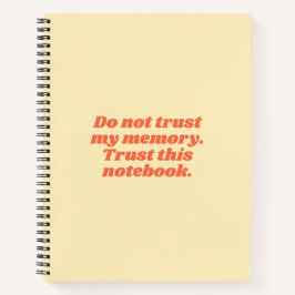 Cuaderno Gente Divertida Olvidadiza Cita Amarillo Naranja