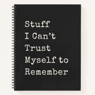 Cuaderno Gente Divertida Olvidadiza Frase de Vida Cita Negr
