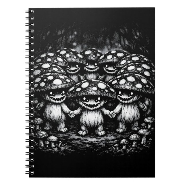 Cuaderno Gente Hongo • Criaturas del Bosque por BurnsInHell (Frente)