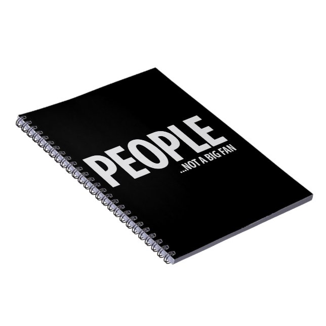Cuaderno Gente No Es Fan De Mí Sarcástico Divertido  (Lado Derecho)