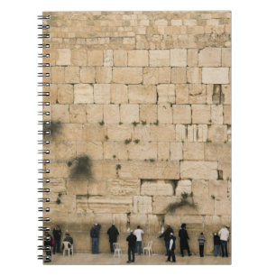 Cuaderno Gente rezando en el muro de los lamentos