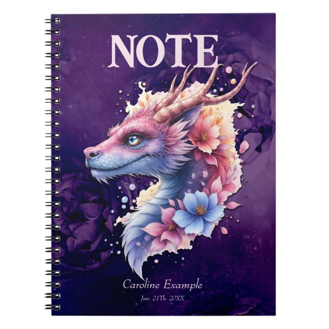 Cuaderno Gentle Guardian Dragon.  (Frente)