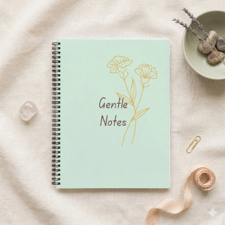 Cuaderno Gentle Notes Minimal Aesthetic Notebook