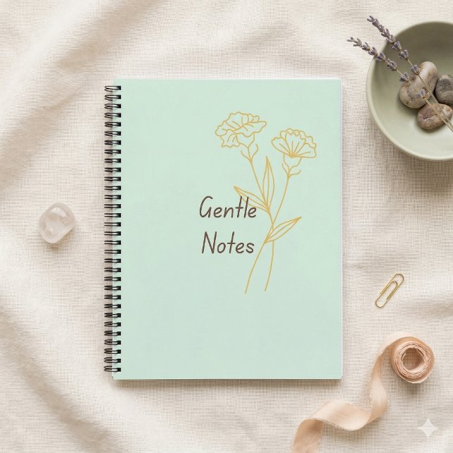 Cuaderno Gentle Notes Minimal Aesthetic Notebook (Soft and minimal notebook. Perfect for gentle thoughts, journaling, and everyday writing.)