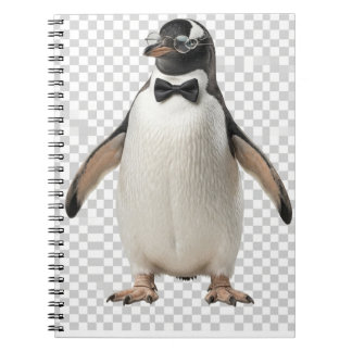 Cuaderno Gentleman Penguin in Bow Tie and Glasses
