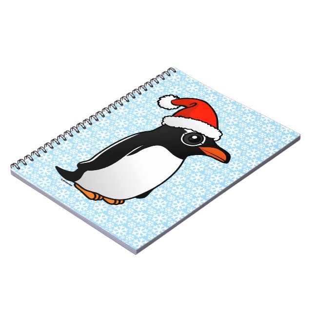 Cuaderno Gentoo Penguin Santa (Lado Izquierdo)