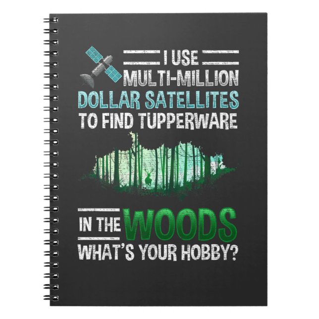 Cuaderno Geocache divertido GPS Geocache Geocaching exterio (Frente)