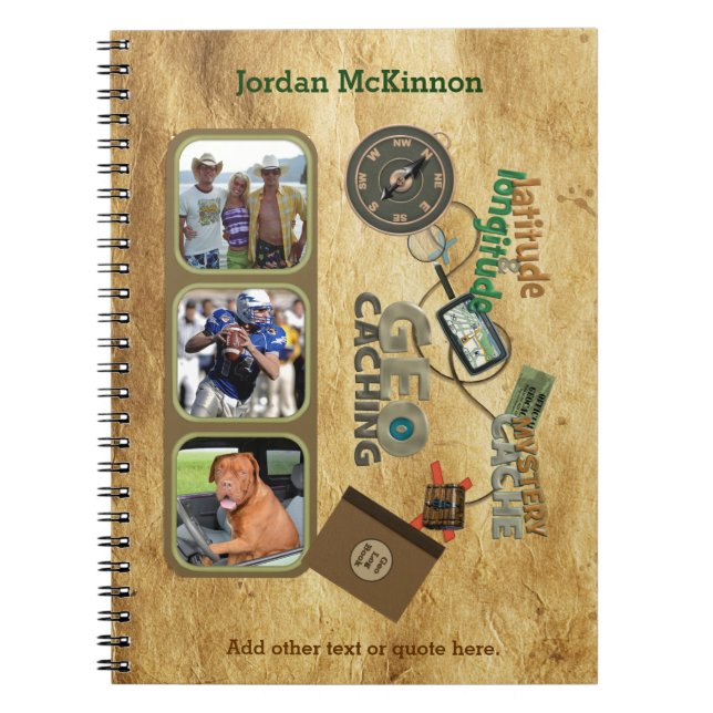 Cuaderno Geocache Triple Photo Journal (Frente)