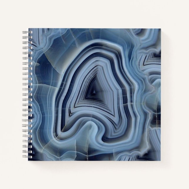 Cuaderno Geode de ácidos de humo azul (Anverso)