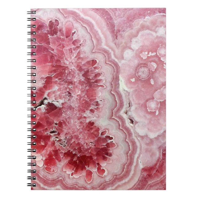 Cuaderno Geode rosa y blanco (Frente)