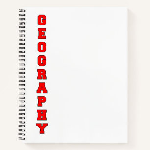 Cuaderno Geografía