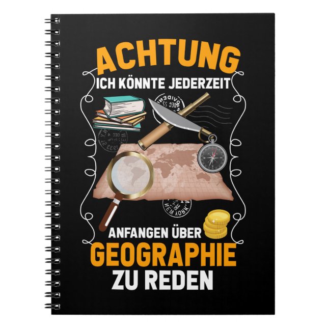 Cuaderno Geographie Schule Lustiger Lehrer Humor (Frente)