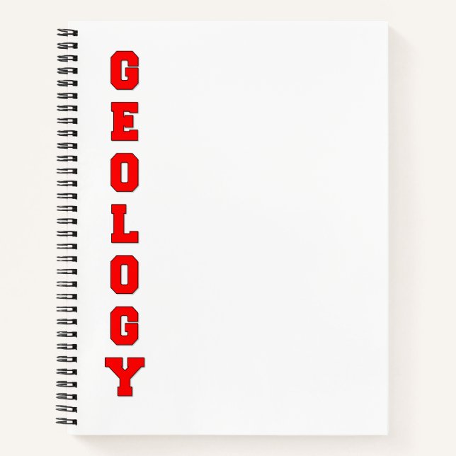 Cuaderno Geología (Anverso)