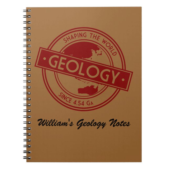 Cuaderno Geología - Conformar el logotipo mundial (Asia/Aus (Frente)