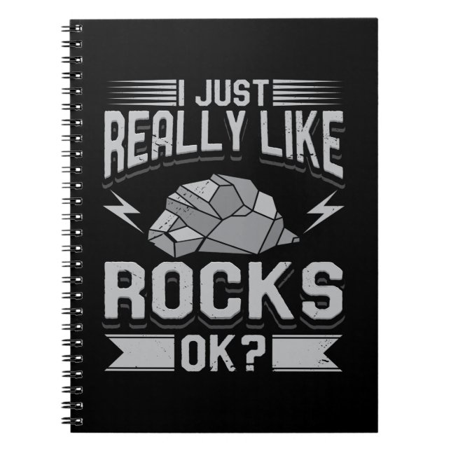 Cuaderno Geología - Me gustan mucho las rocas (Frente)