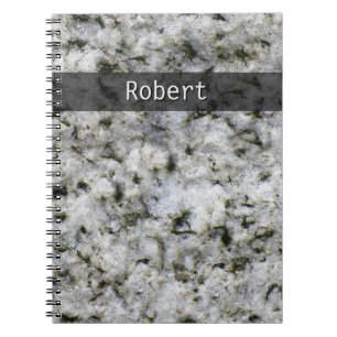 Cuaderno Geología Rock de granito blanco Textura cualquier