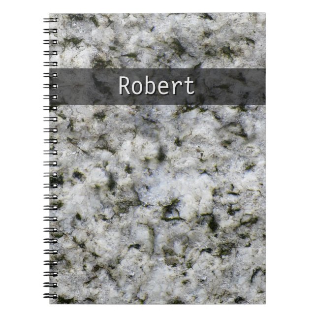 Cuaderno Geología Rock de granito blanco Textura cualquier  (Frente)