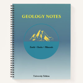 Cuaderno Geology Study Notebook – Minimal Academic Design