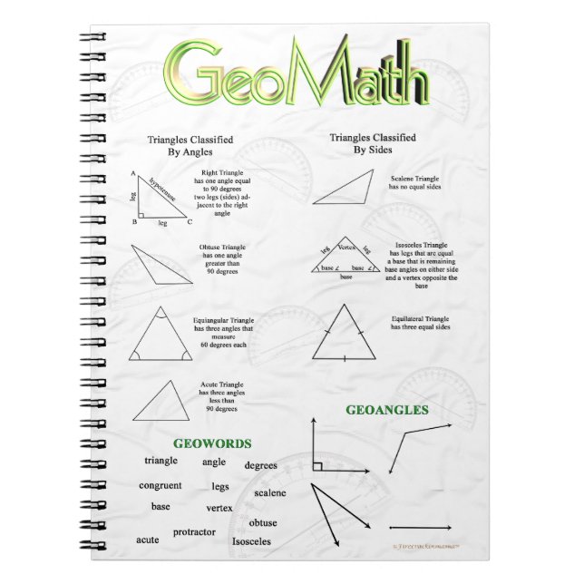 Cuaderno GeoMath Notebook (Frente)