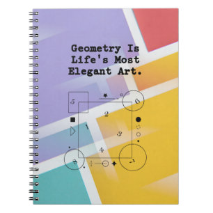 Cuaderno Geometría Arte Elegante de la Vida   Belleza Matem
