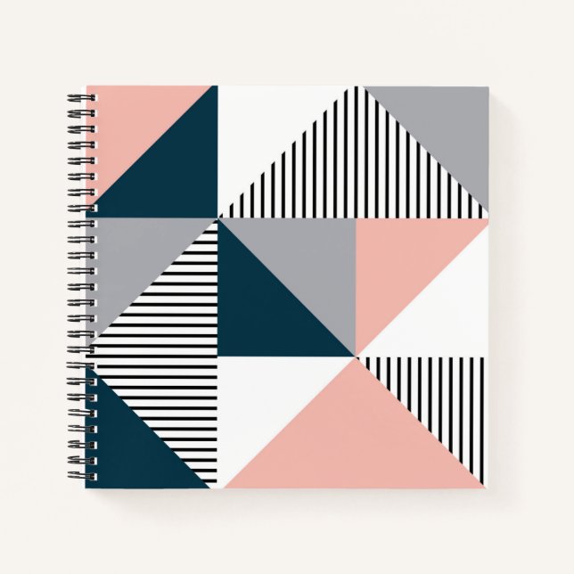 Cuaderno Geometría coloreada abstracta (Anverso)