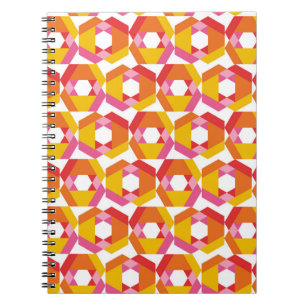 Cuaderno Geometría colorida arte minimalista sin fisuras pa