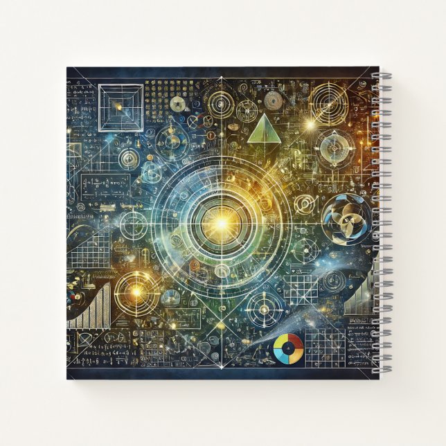 Cuaderno Geometría Cósmica y Armonía Científica (Reverso)