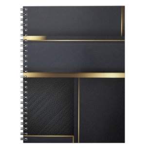Cuaderno Geometría de Lujo Dorada