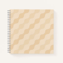 Cuaderno Geometría de Onda Fluyente en Champagne y Marfil