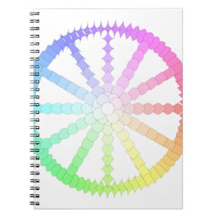 Cuaderno geometría de rueda de evolución de polígono