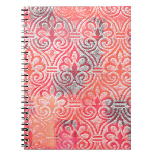 Cuaderno Geometría patrón de repetición moderno con texture