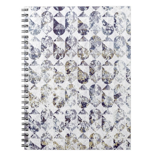 Cuaderno Geometría repetir patrón clásico abstracto,ar (Frente)