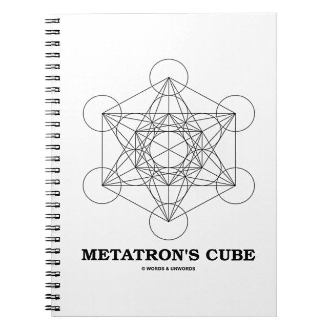 Cuaderno Geometría sagrada del cubo de Metatron (Frente)